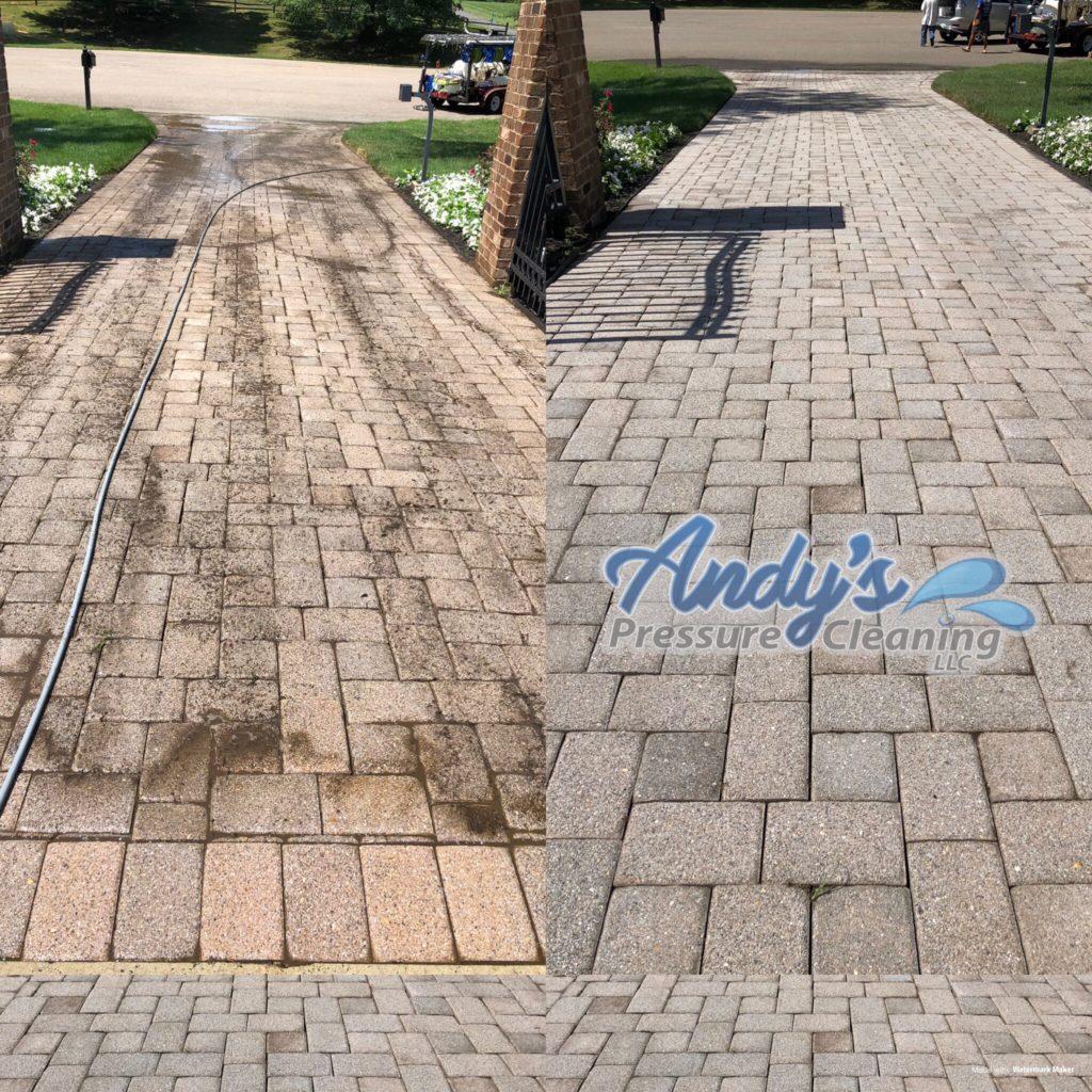 Brick Paver Drive Cleaning | Andy's Pressure Cleaning Of Middletown DE